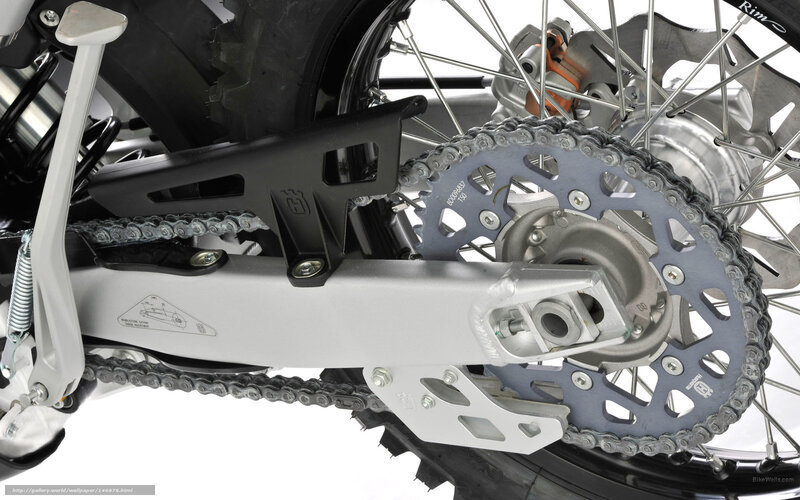 Motorcycle Rear Wheel — Silver, Technical
