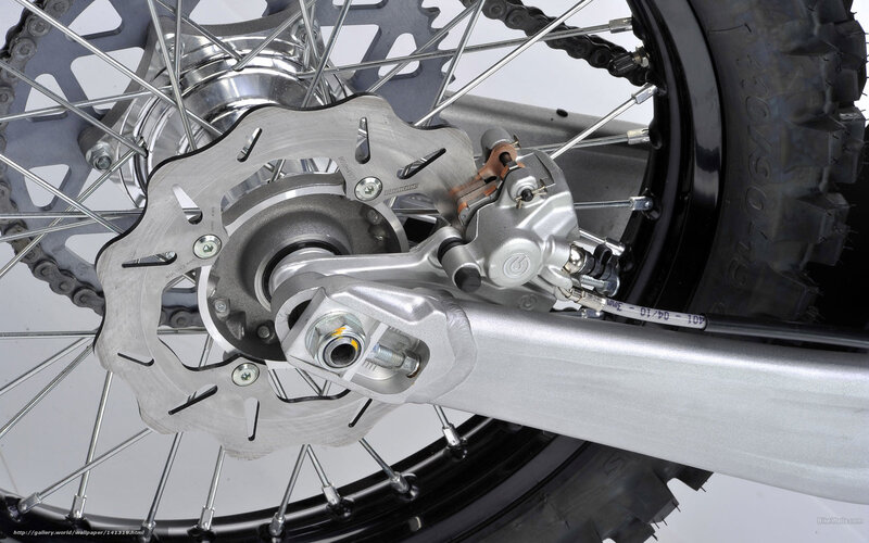Motorcycle Rear Wheel — Silver