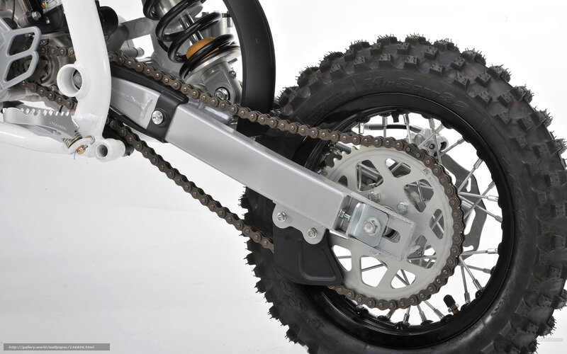 Motorcycle Rear Wheel — White, Neutral