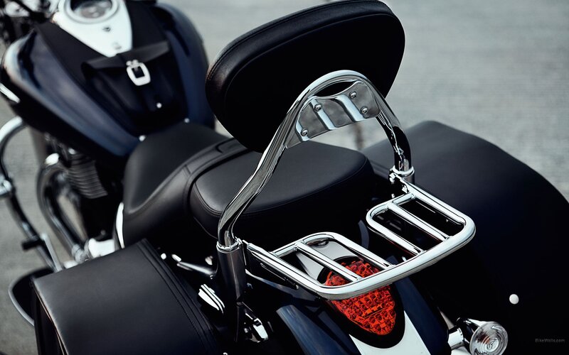 motorcycle rear with luggage rack