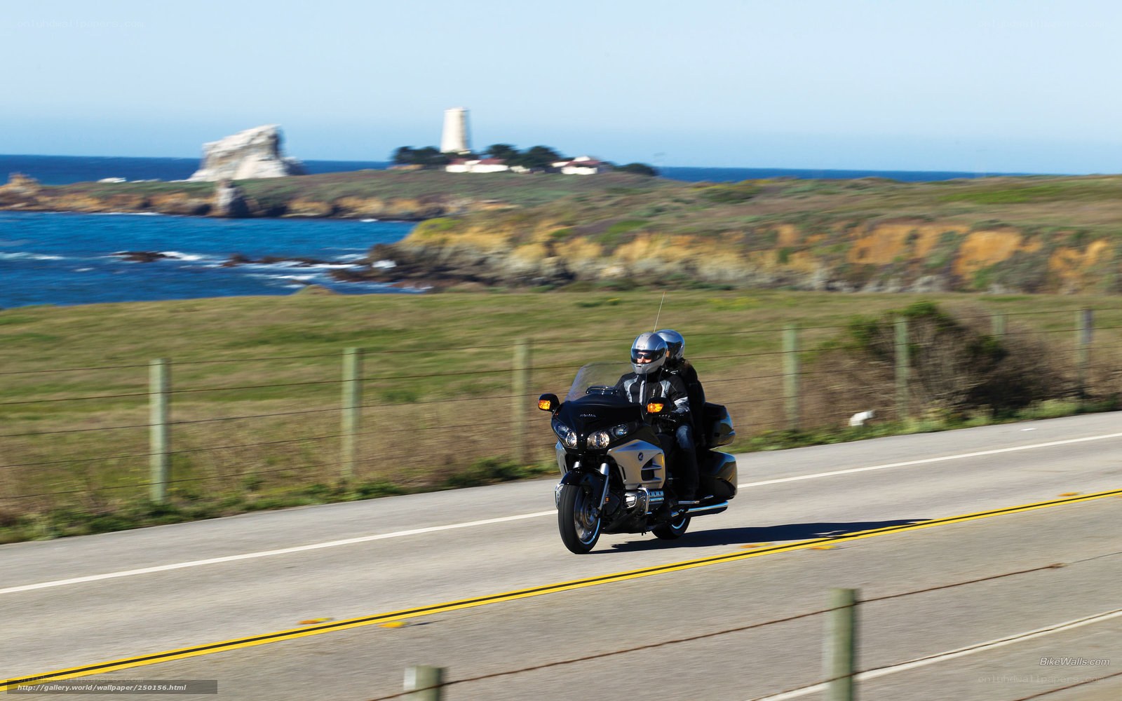 Motorcycle ride along the coast