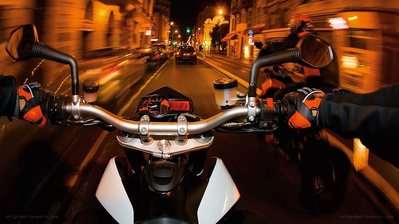 motorcycle ride at night