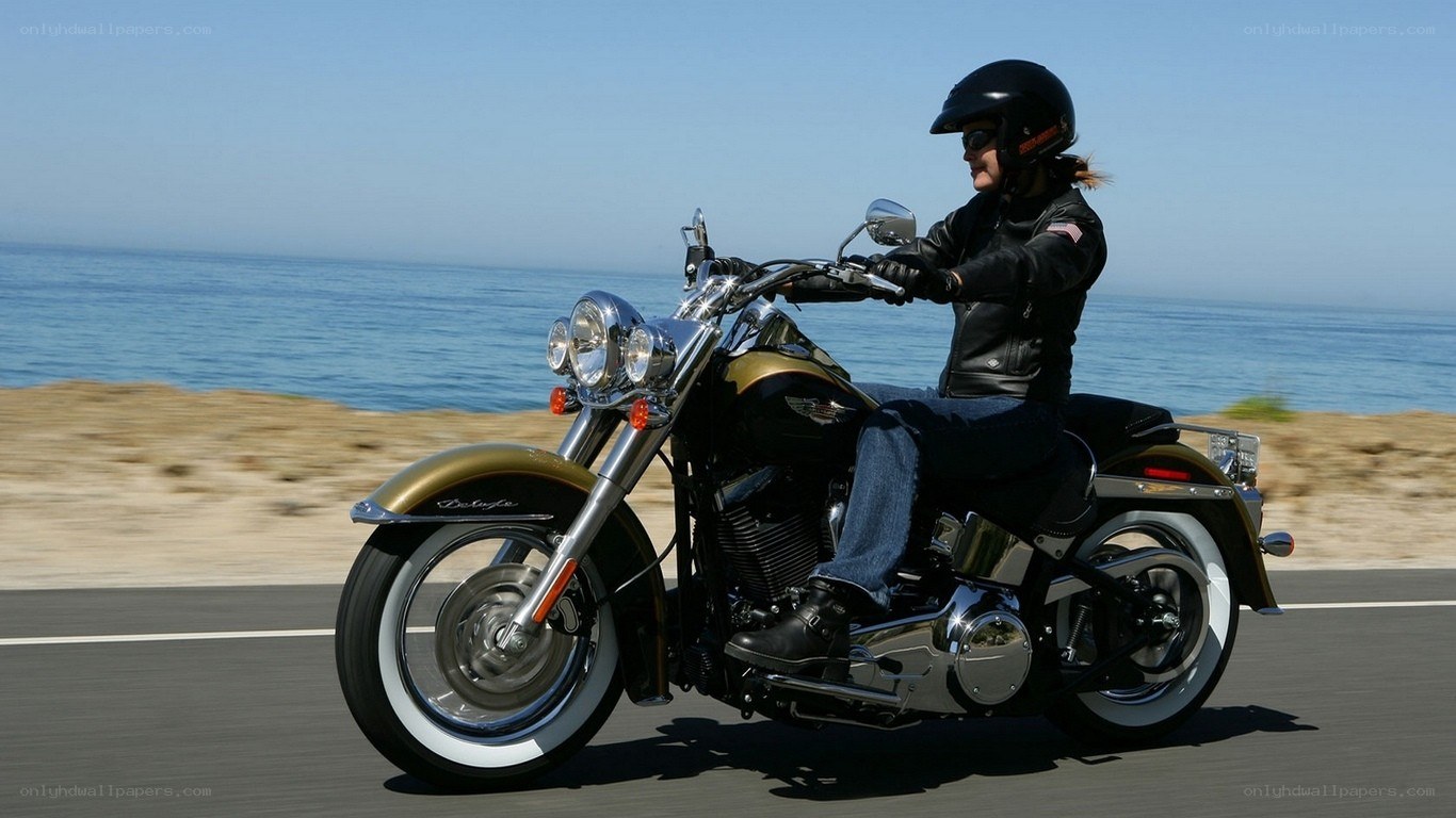 Motorcycle ride by the ocean