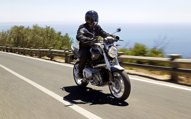 motorcycle ride by the sea