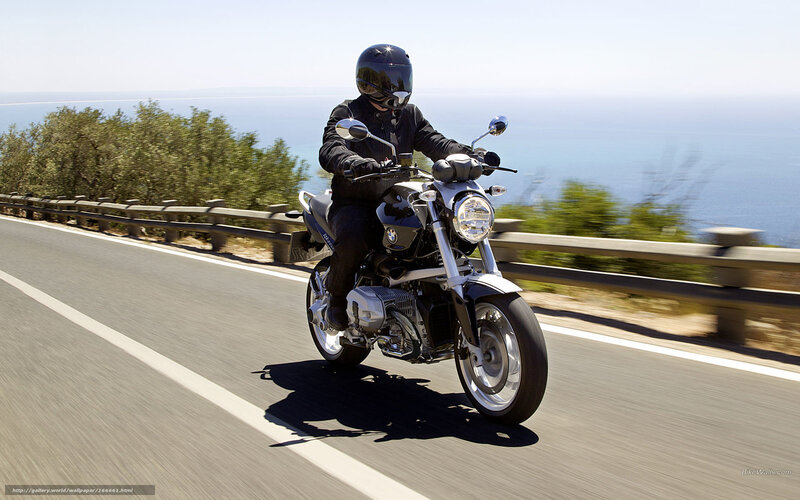motorcycle ride by the sea