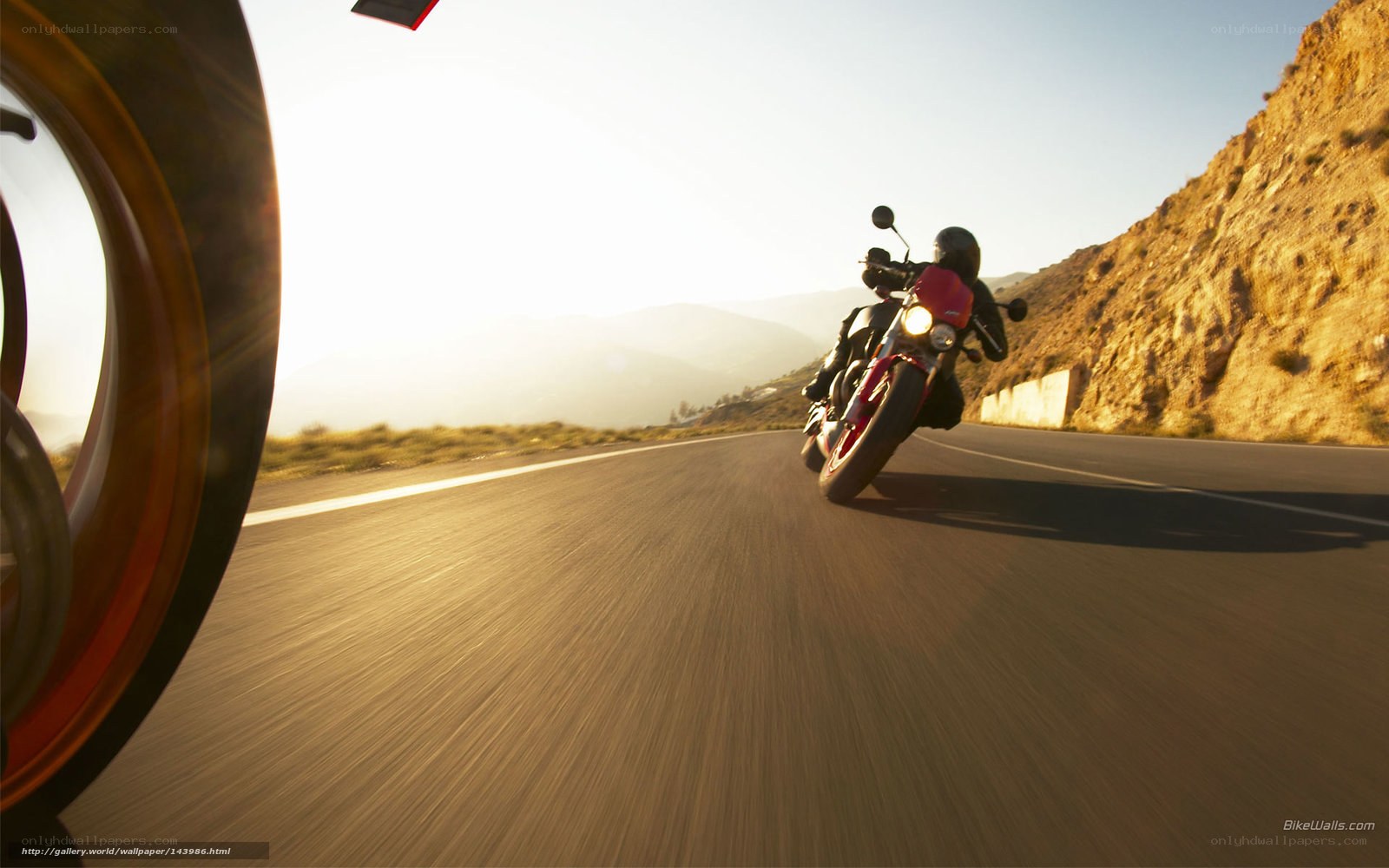 motorcycle ride on mountain road