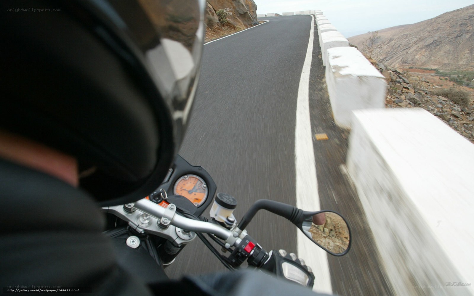 motorcycle ride on winding road