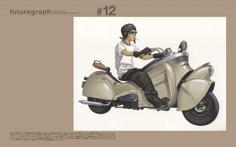 motorcycle rider illustration