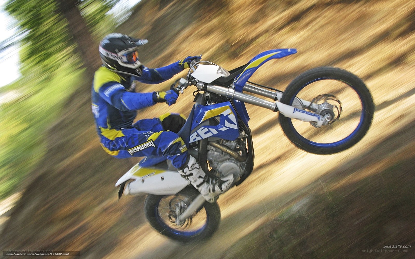 Motorcycle rider in action