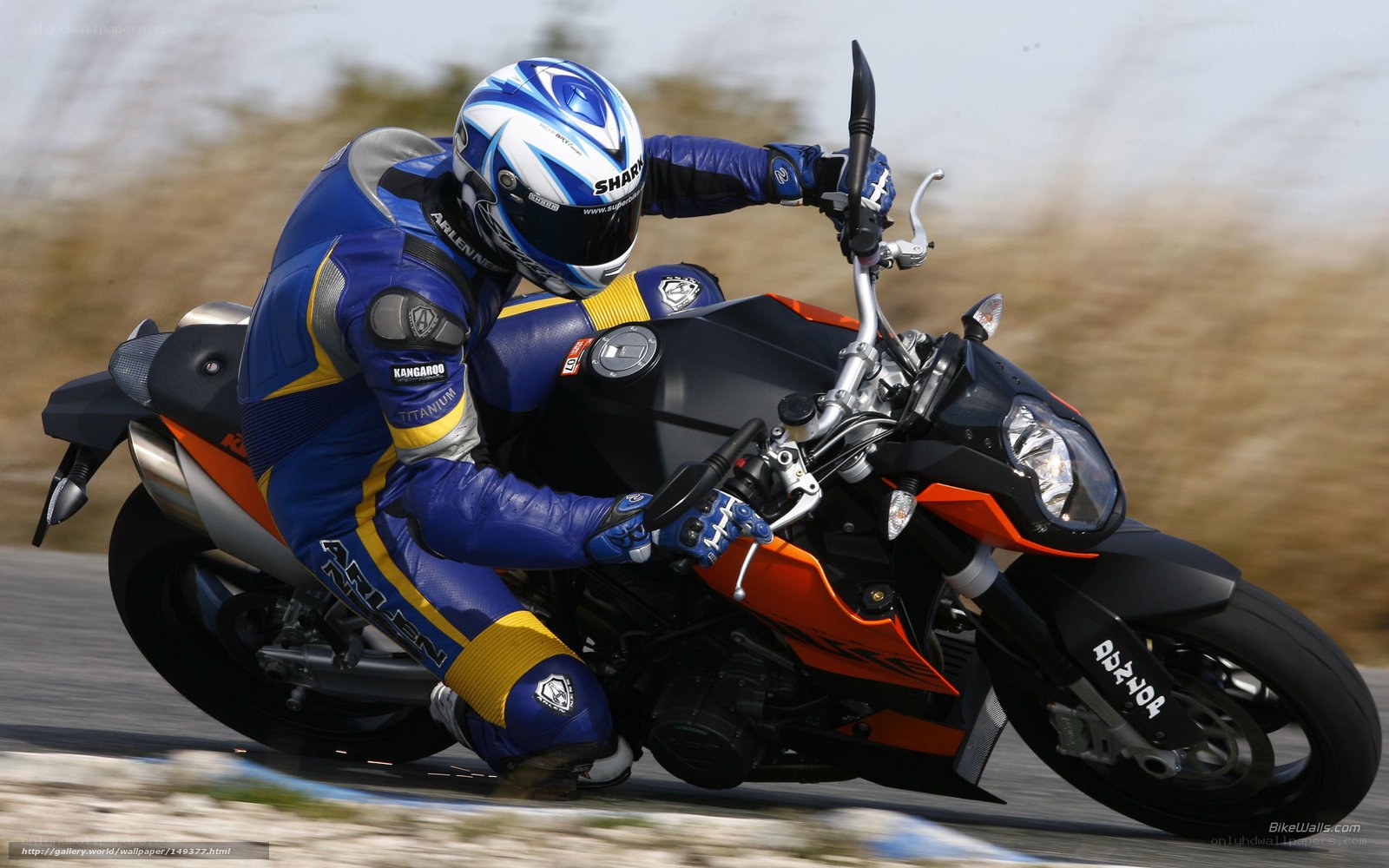 motorcycle rider in action