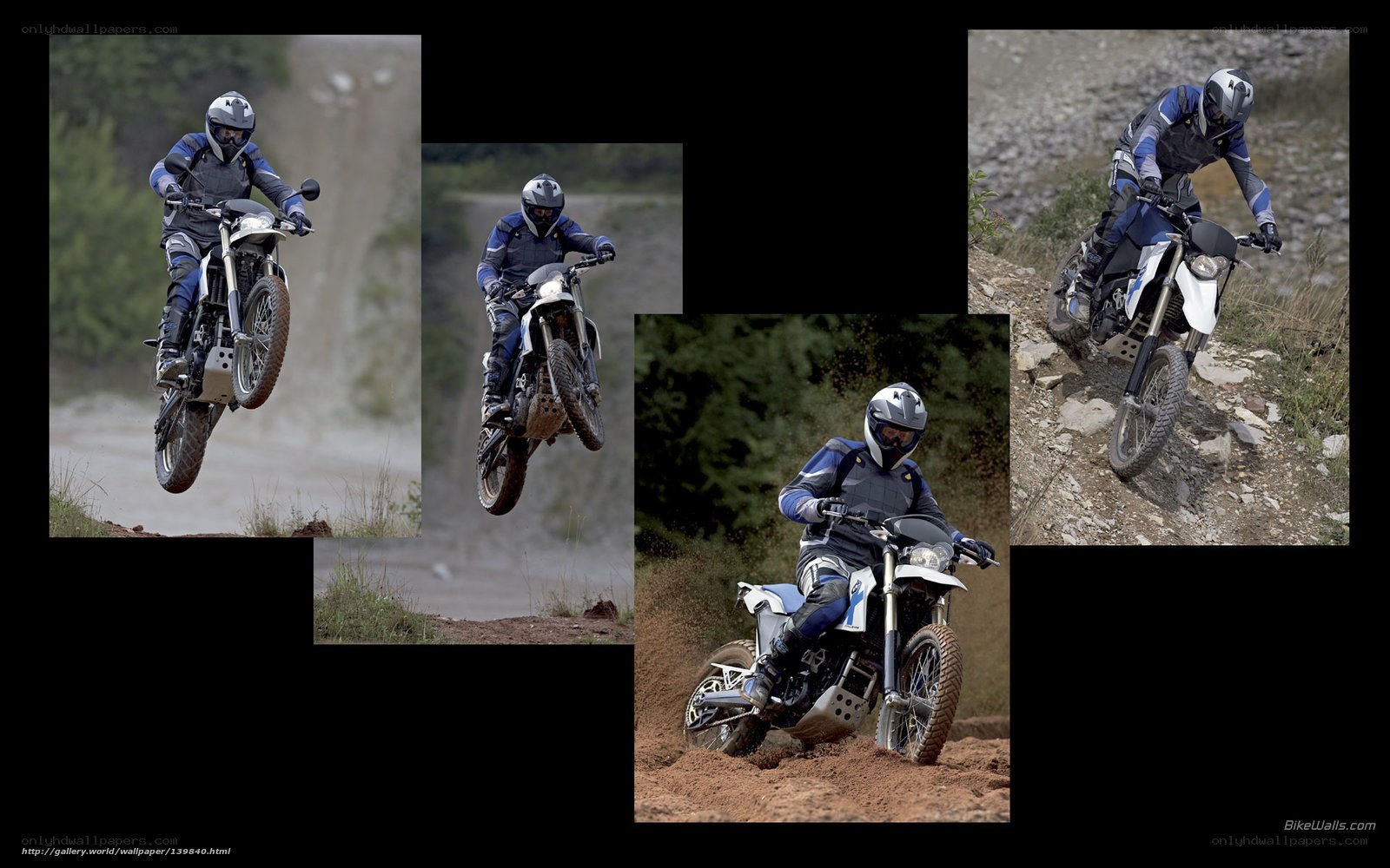motorcycle rider in action