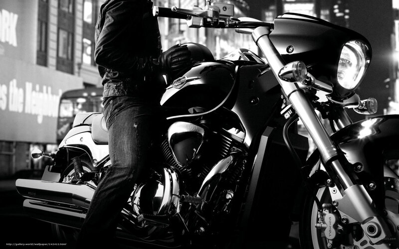 motorcycle rider in city