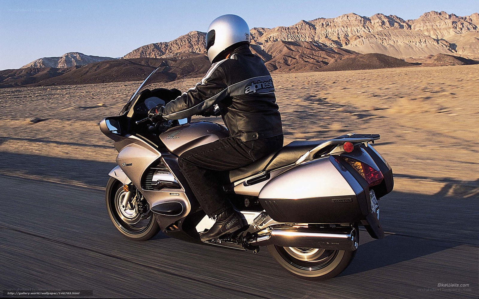 motorcycle rider in desert