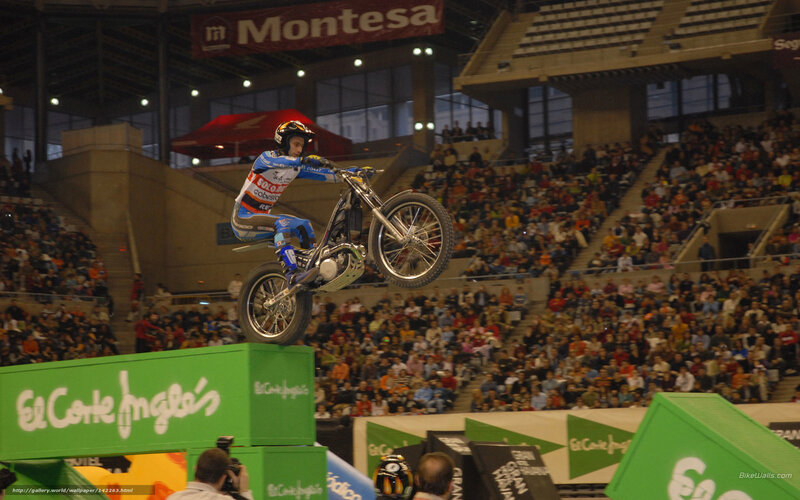Motorcycle Rider in Mid-air — Green, Dynamic, Night