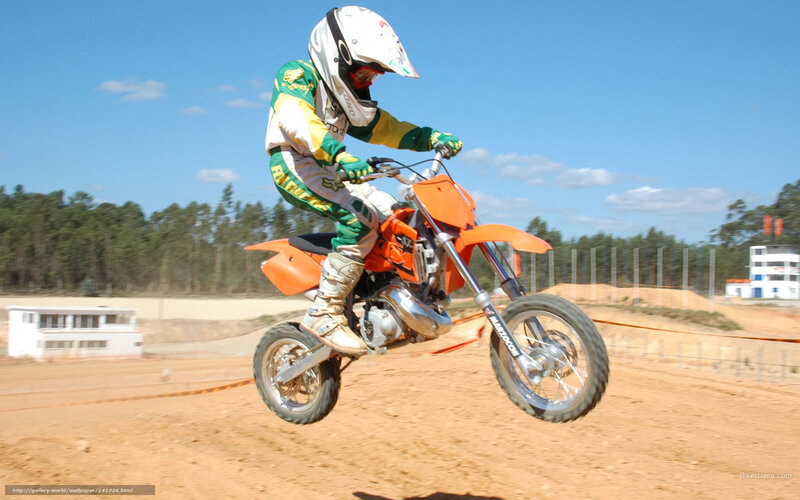 Motorcycle Rider in Mid-air — Orange