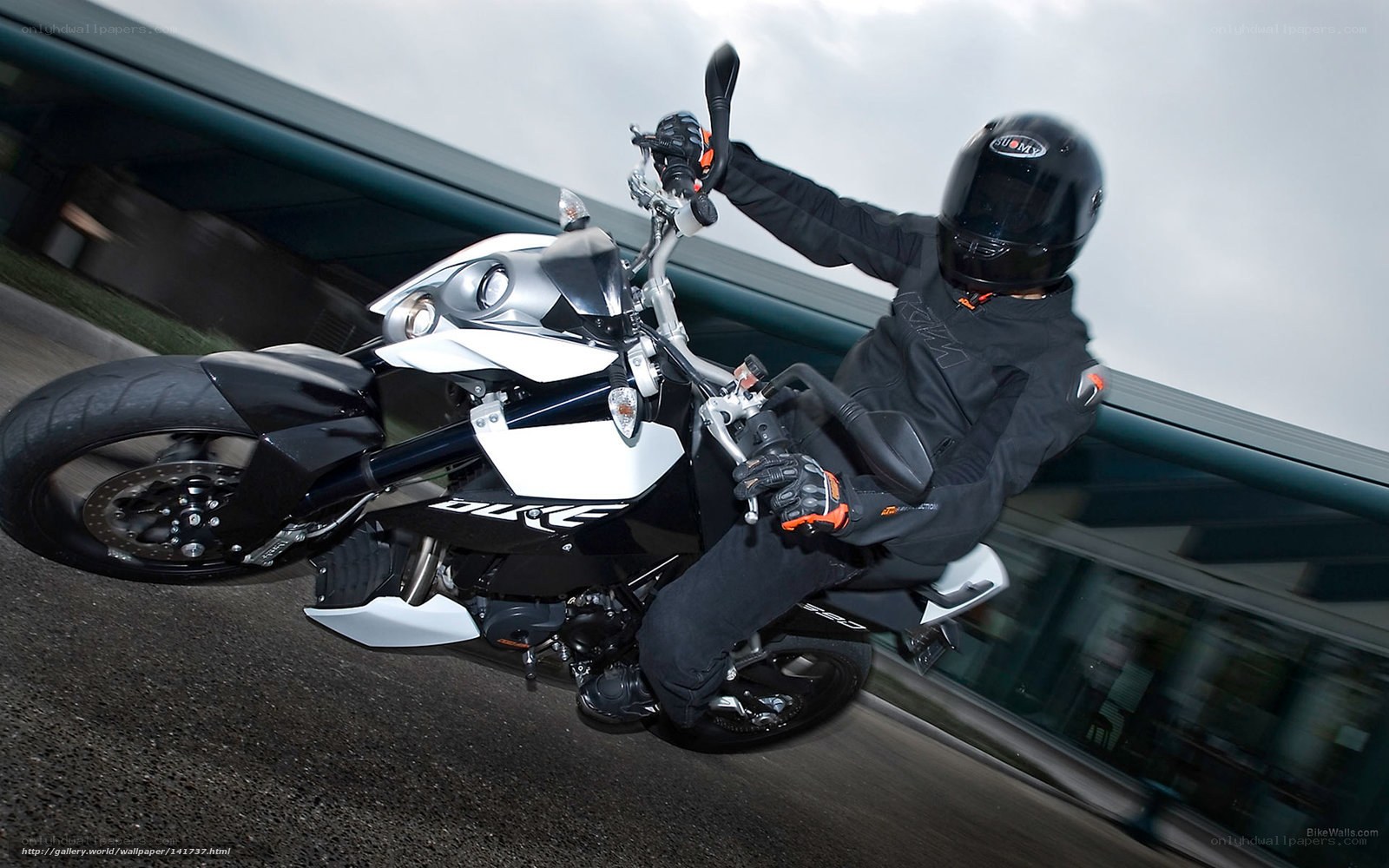 motorcycle rider in motion