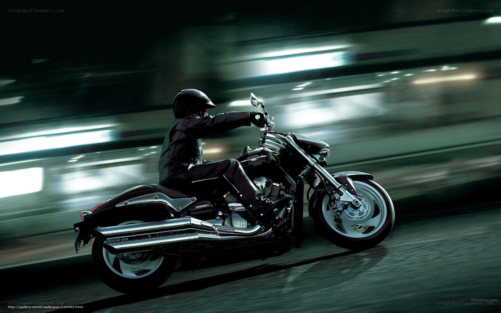 motorcycle rider in motion