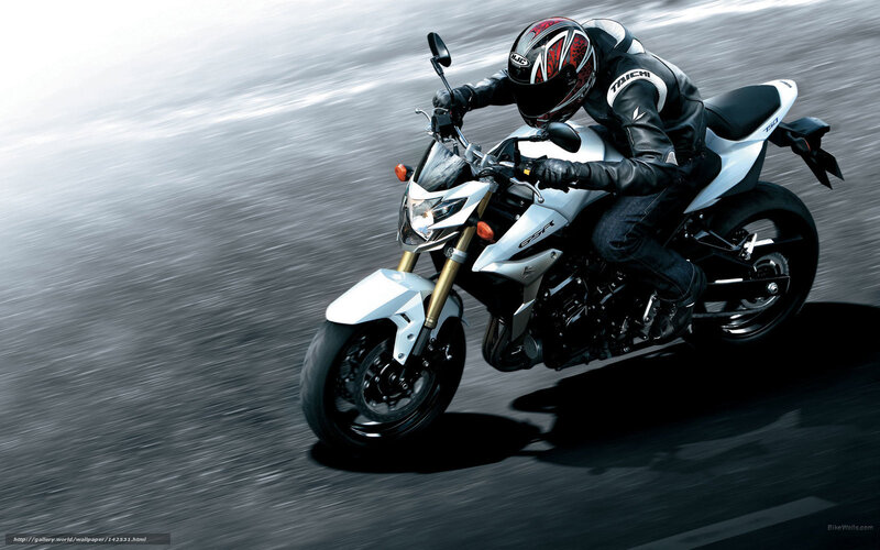 motorcycle rider in motion