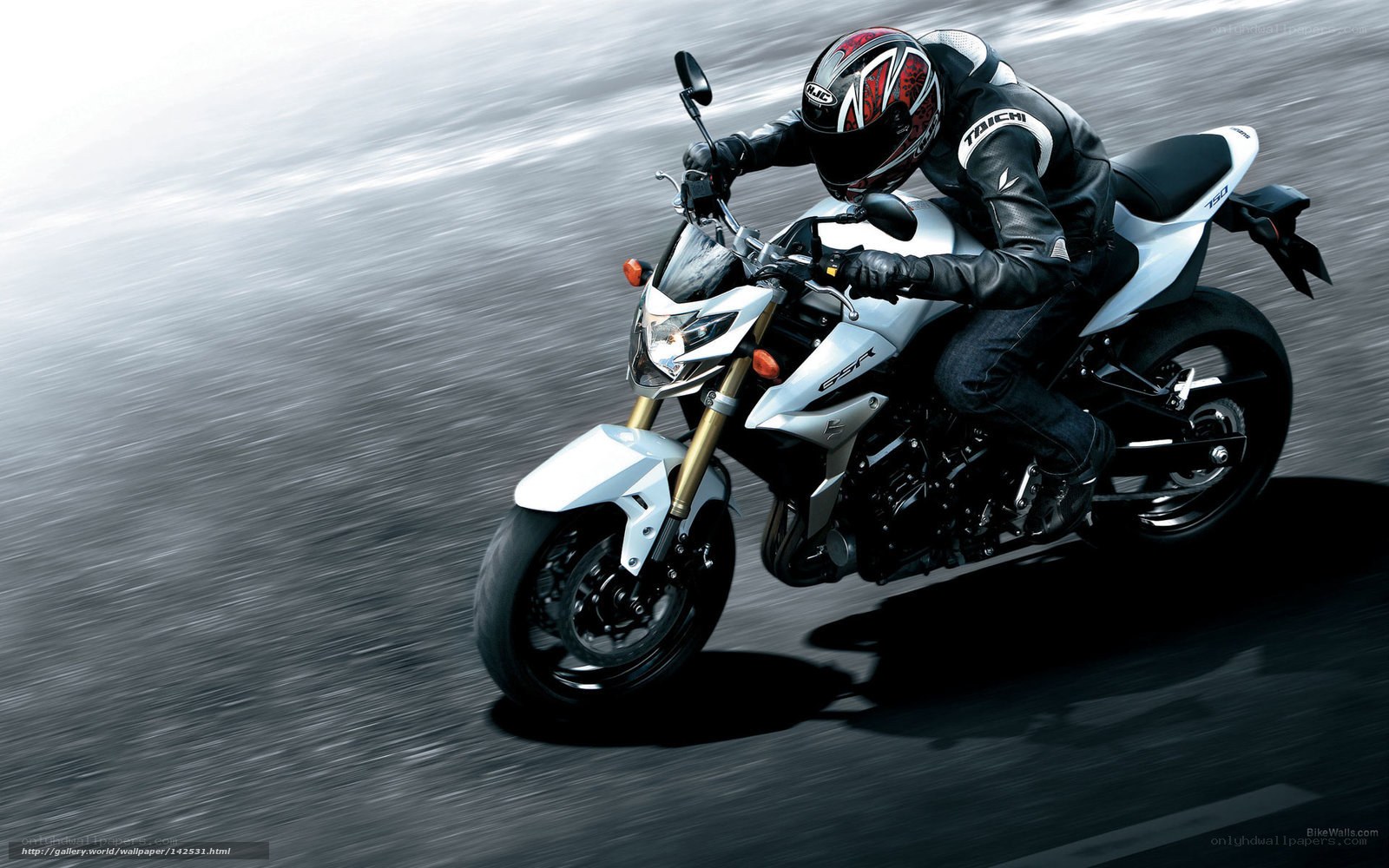 motorcycle rider in motion
