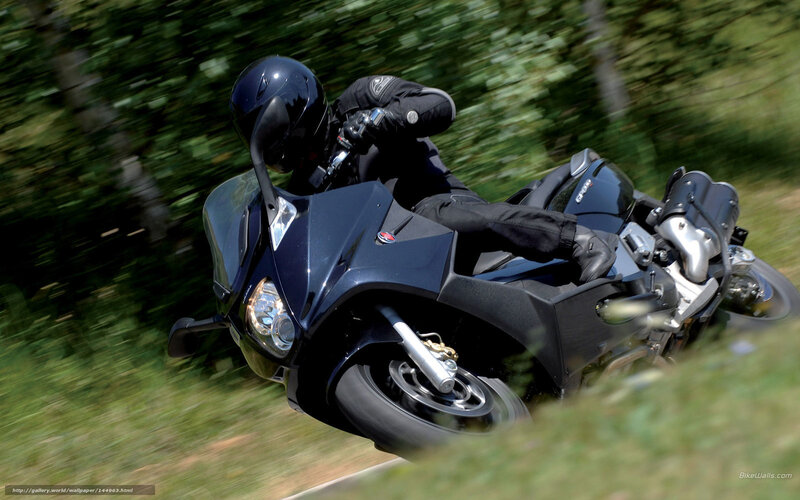 motorcycle rider in motion