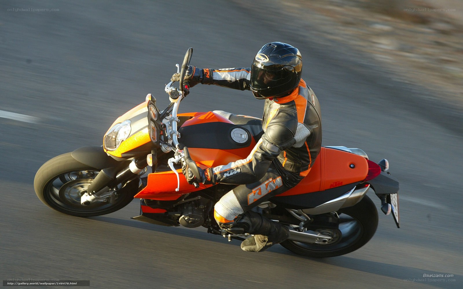motorcycle rider in motion