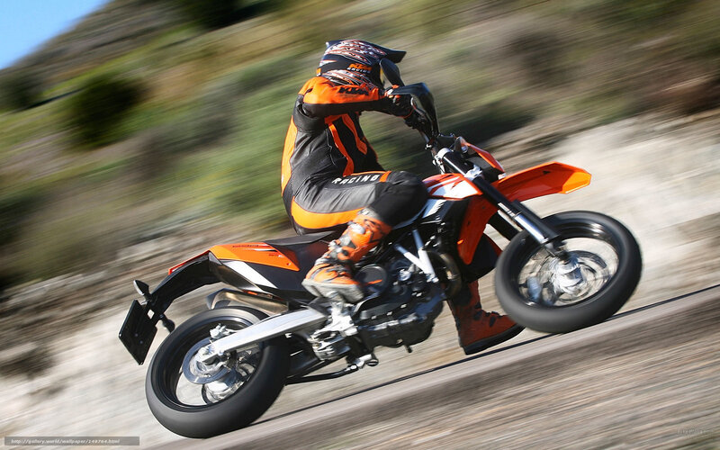 motorcycle rider in motion