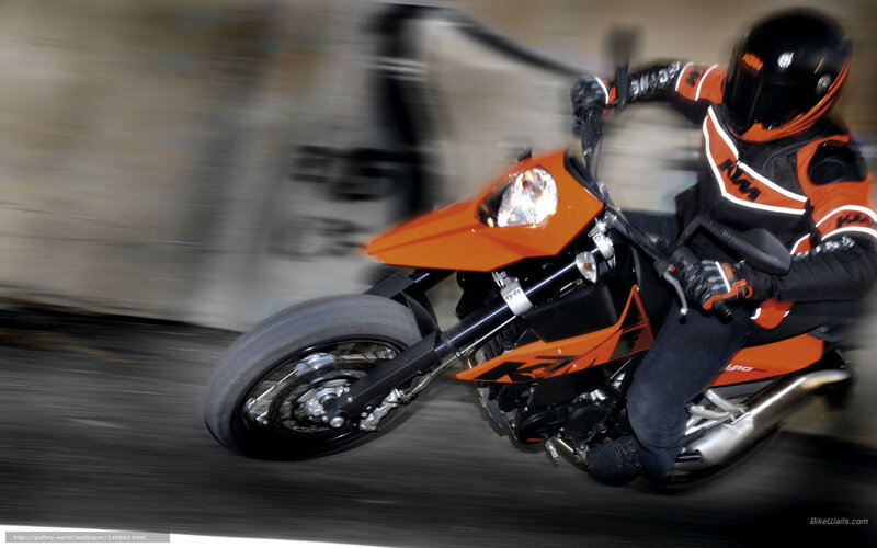 motorcycle rider in motion