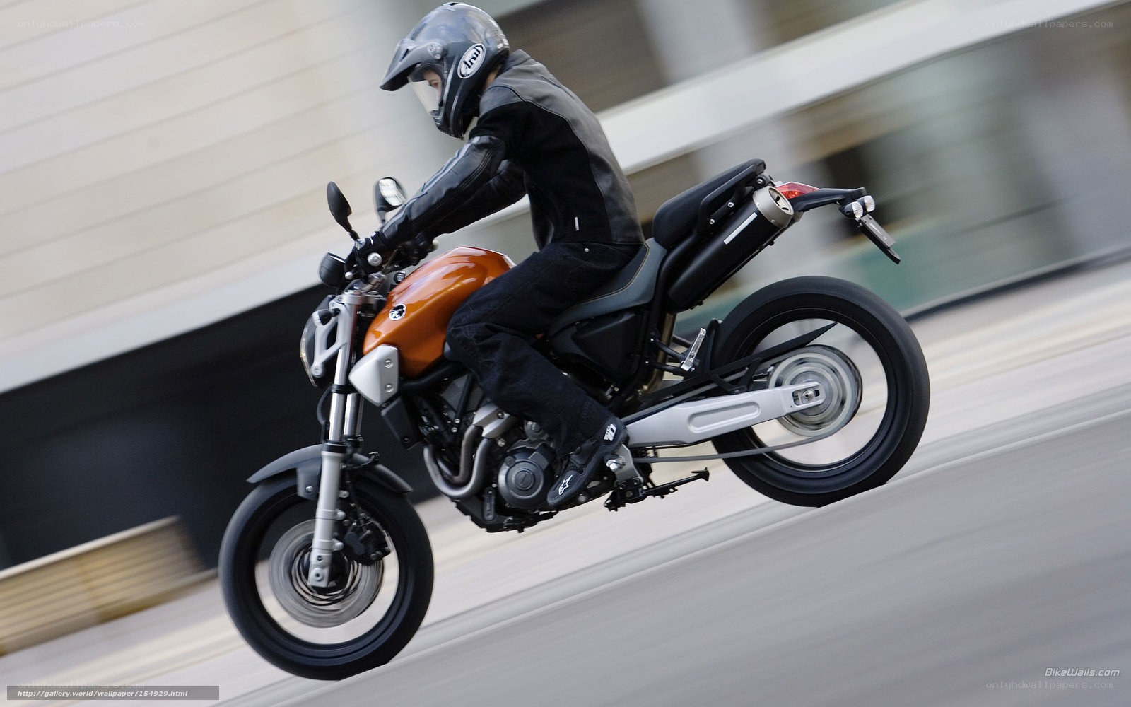 motorcycle rider in motion