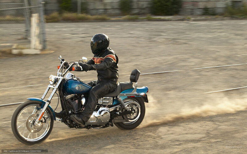 Motorcycle rider in motion