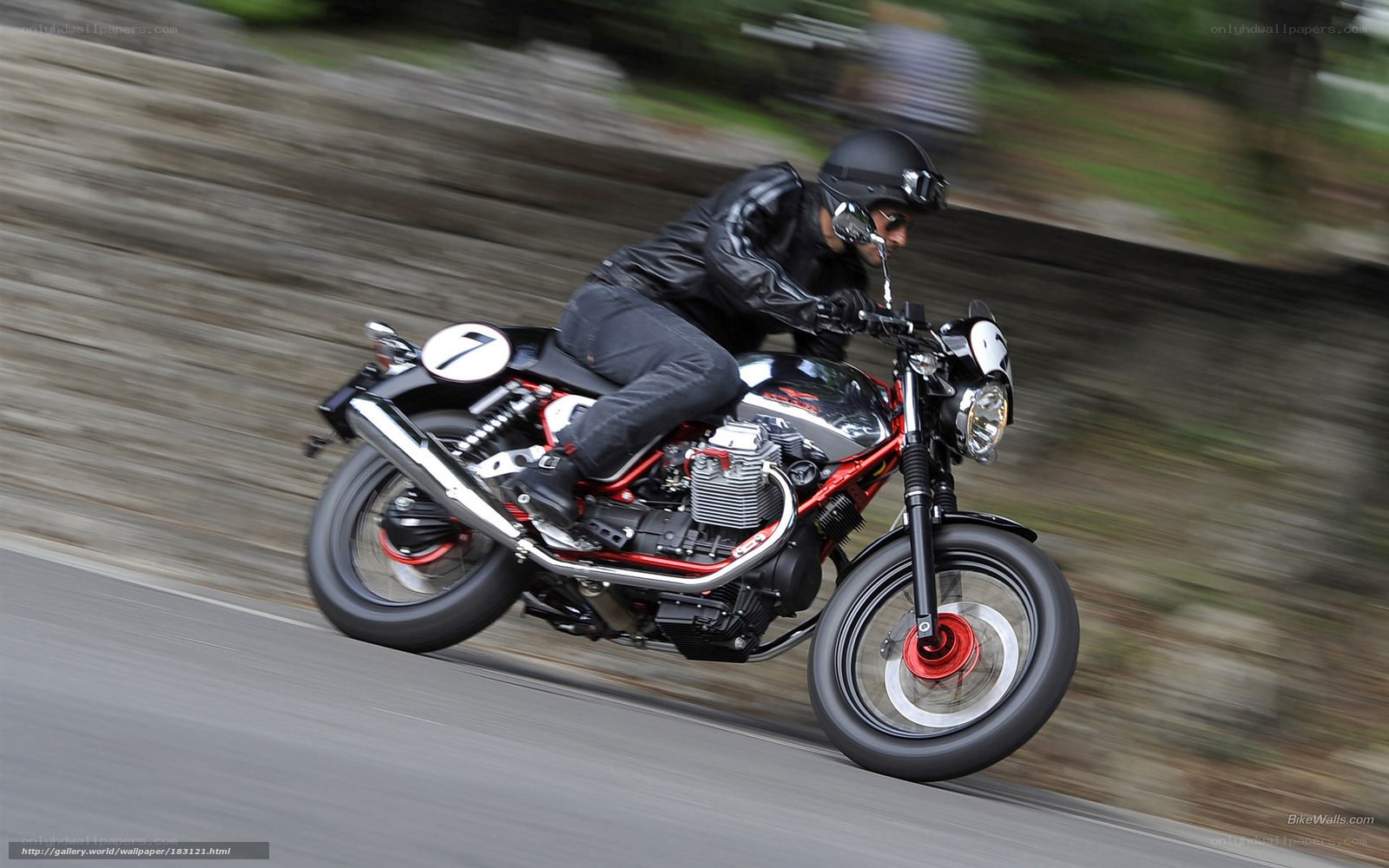 motorcycle rider in motion