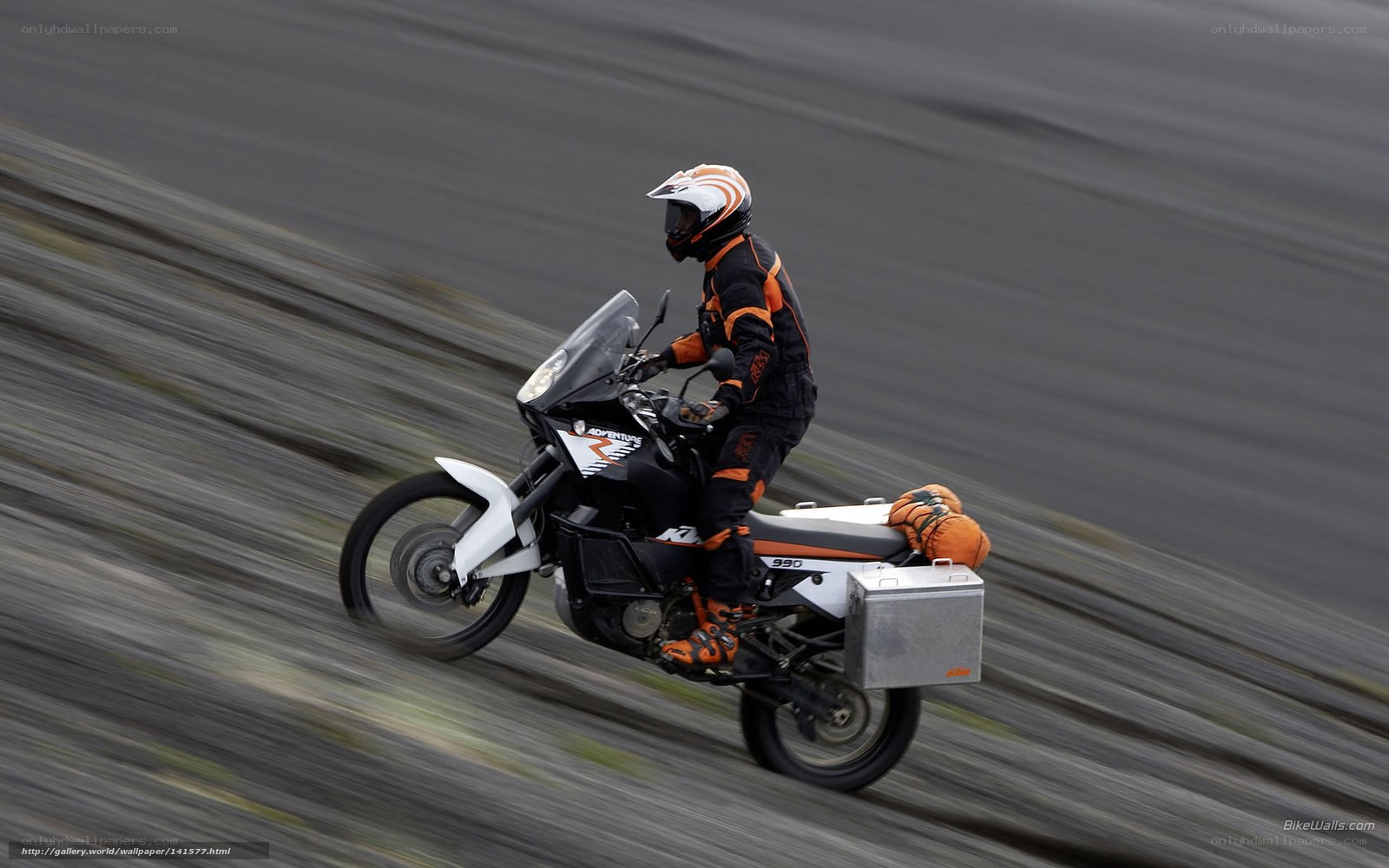 motorcycle rider in motion