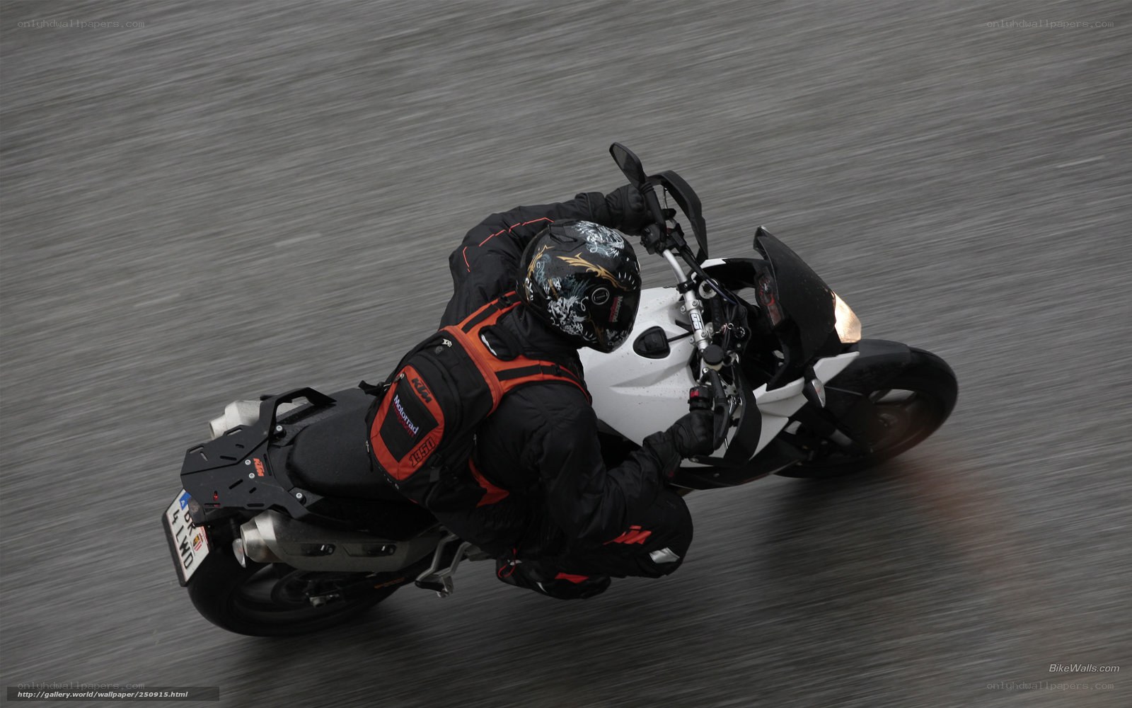 motorcycle rider in motion