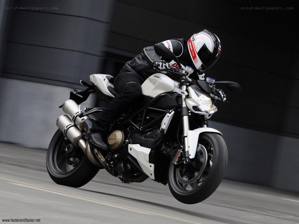 motorcycle rider in motion