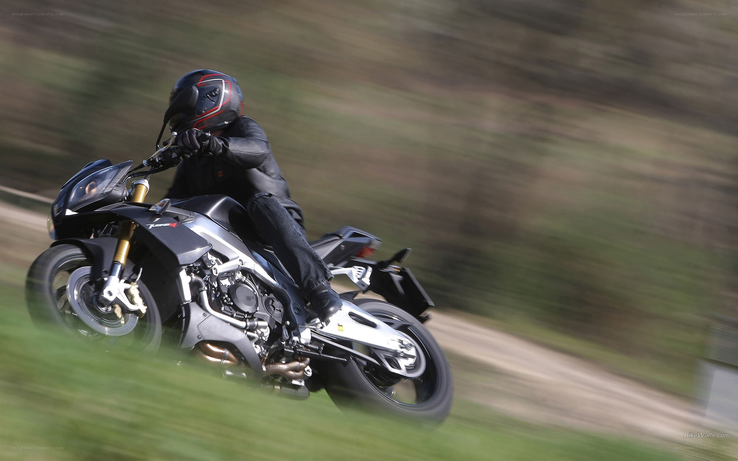 motorcycle rider in motion