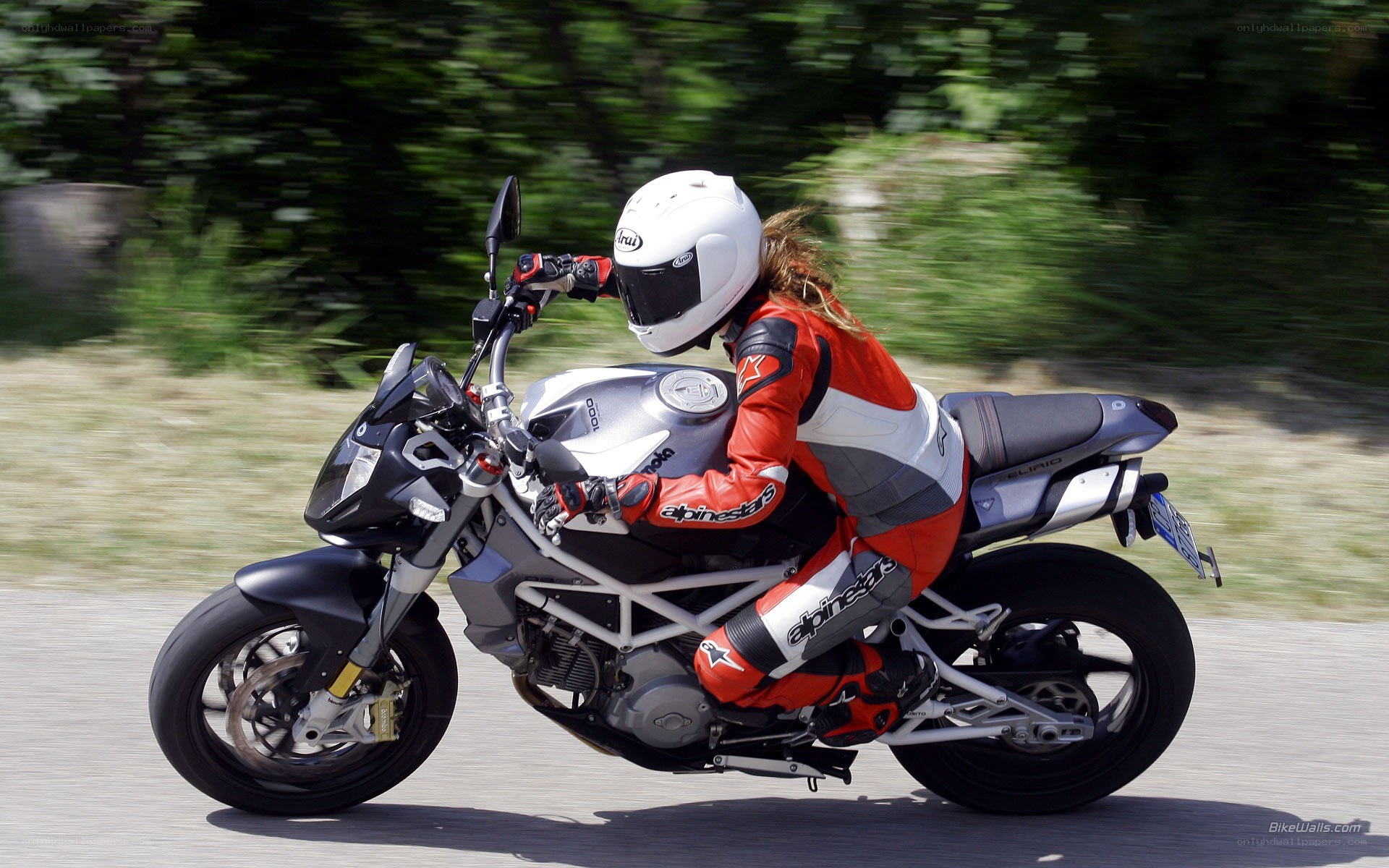motorcycle rider in motion
