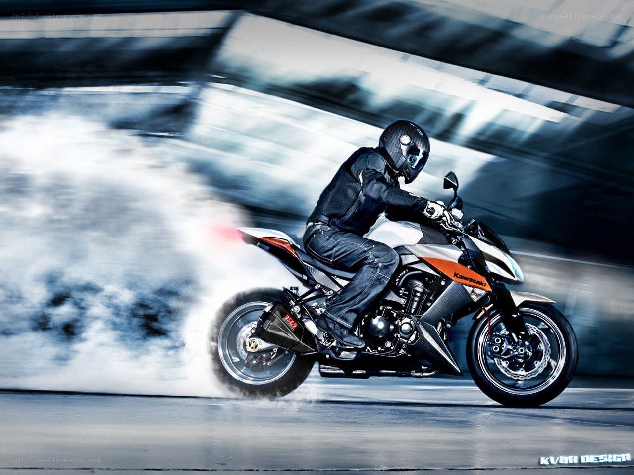 motorcycle rider in motion