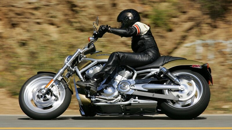 motorcycle rider in motion