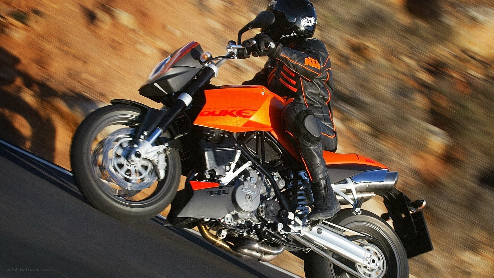 motorcycle rider in motion
