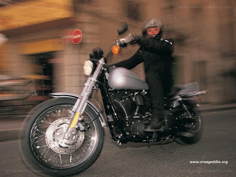 Motorcycle rider in motion