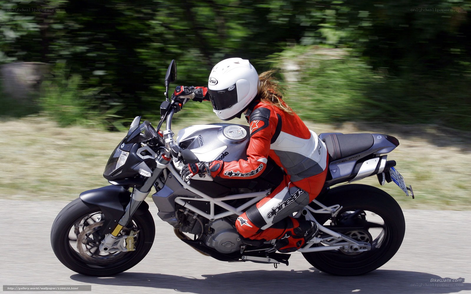 motorcycle rider in motion