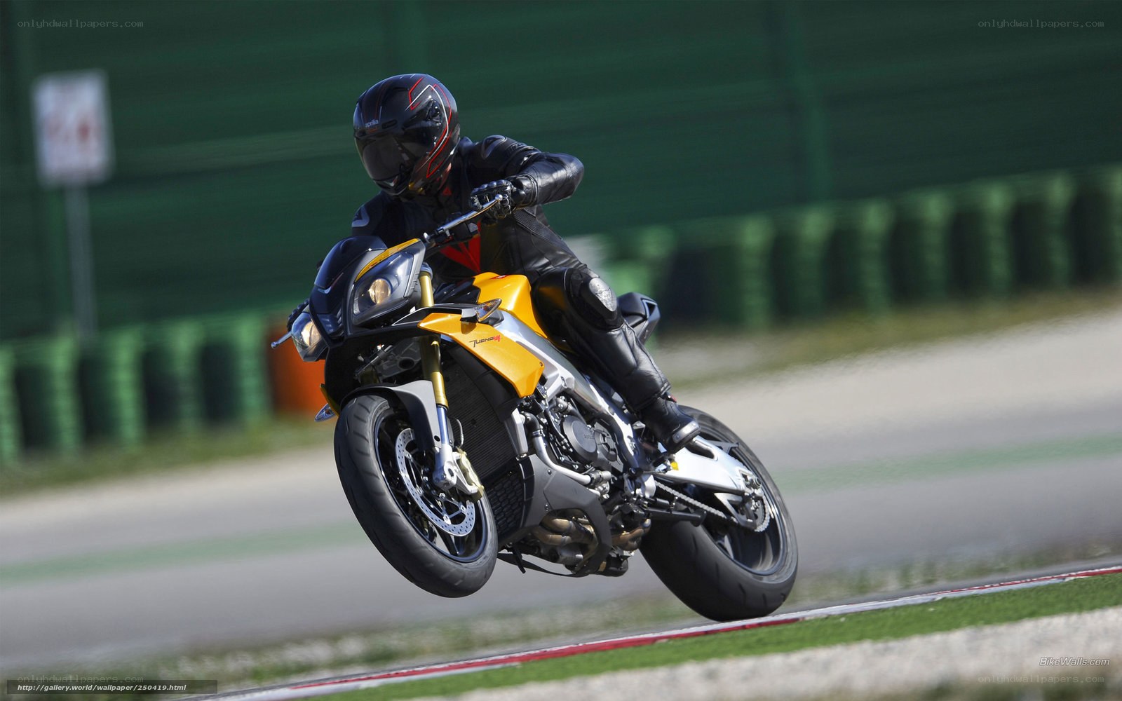motorcycle rider on a racetrack