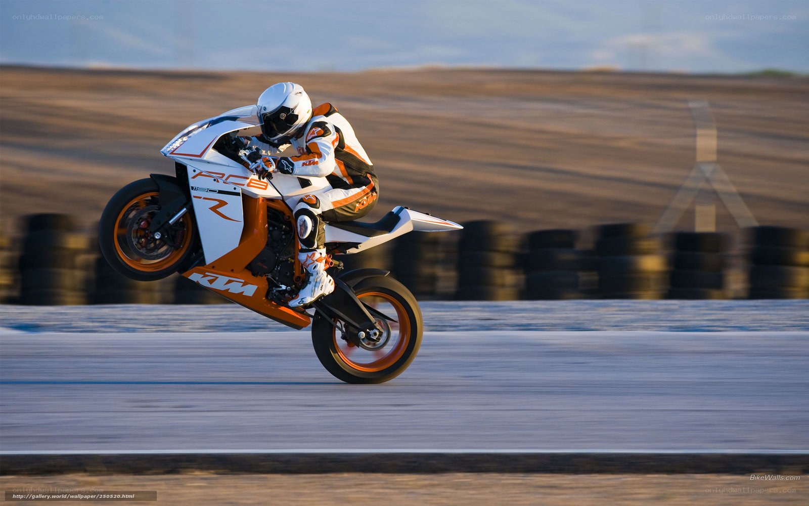 motorcycle rider on a racetrack
