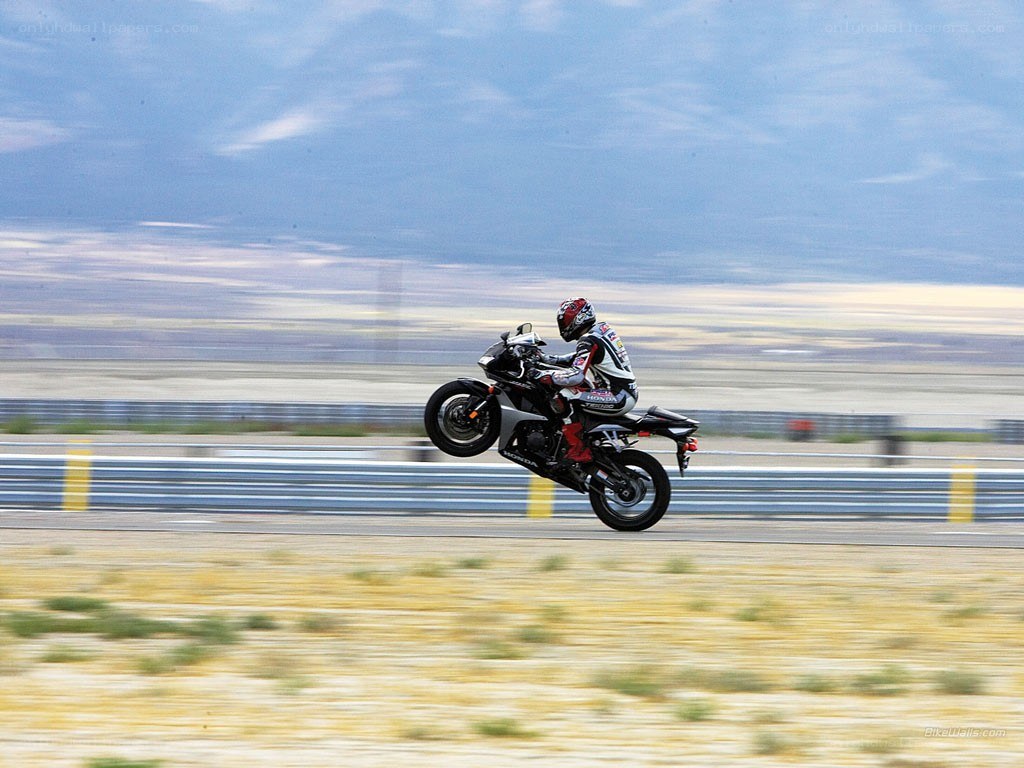 Motorcycle rider on a racetrack