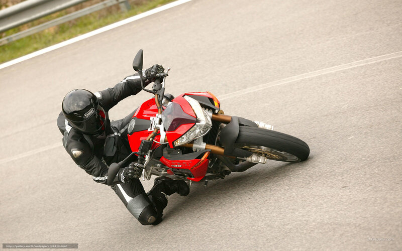 Motorcycle rider on a racetrack