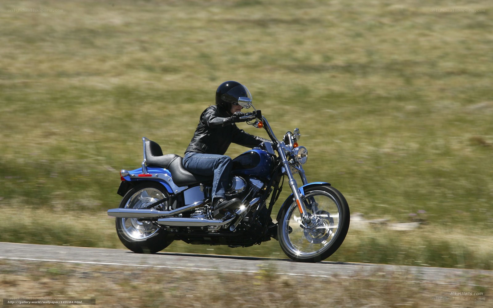 Motorcycle rider on a road