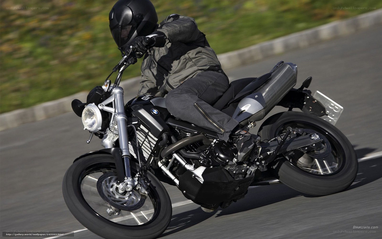 motorcycle rider on a road