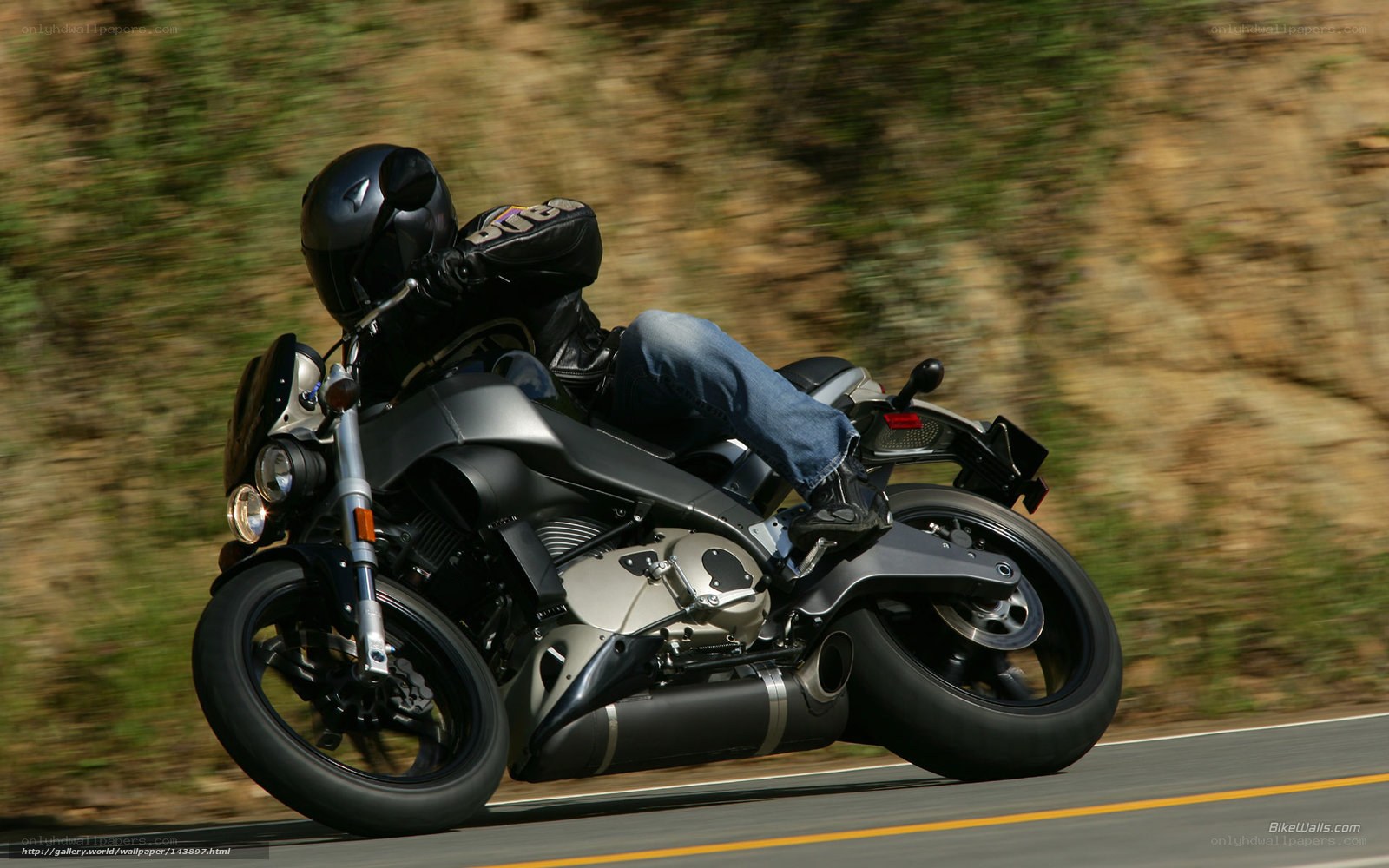 motorcycle rider on a road