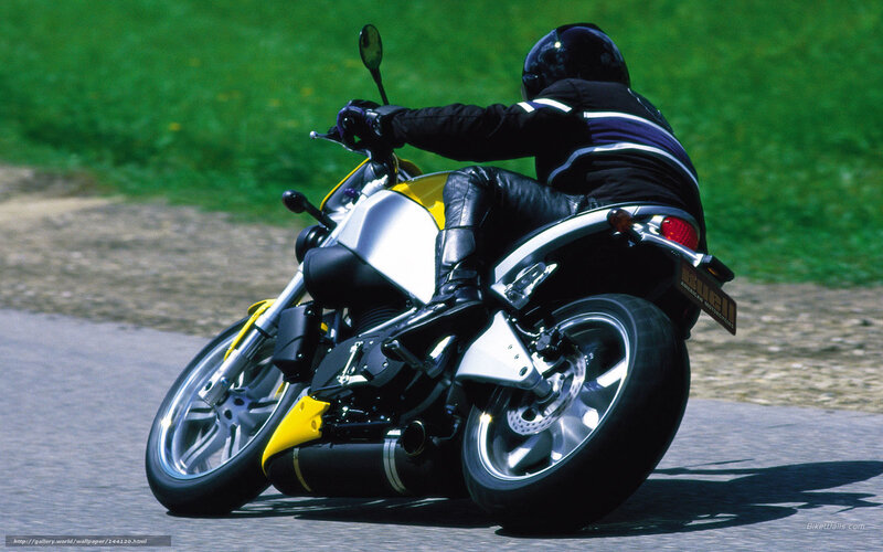 motorcycle rider on a road