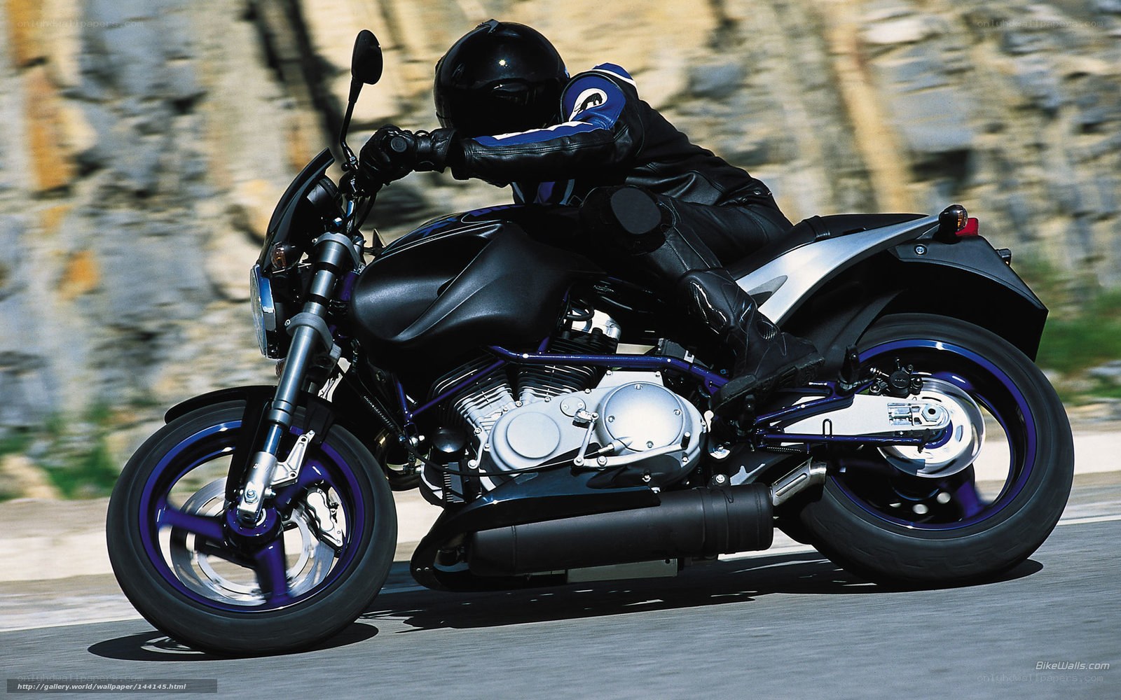 motorcycle rider on a road