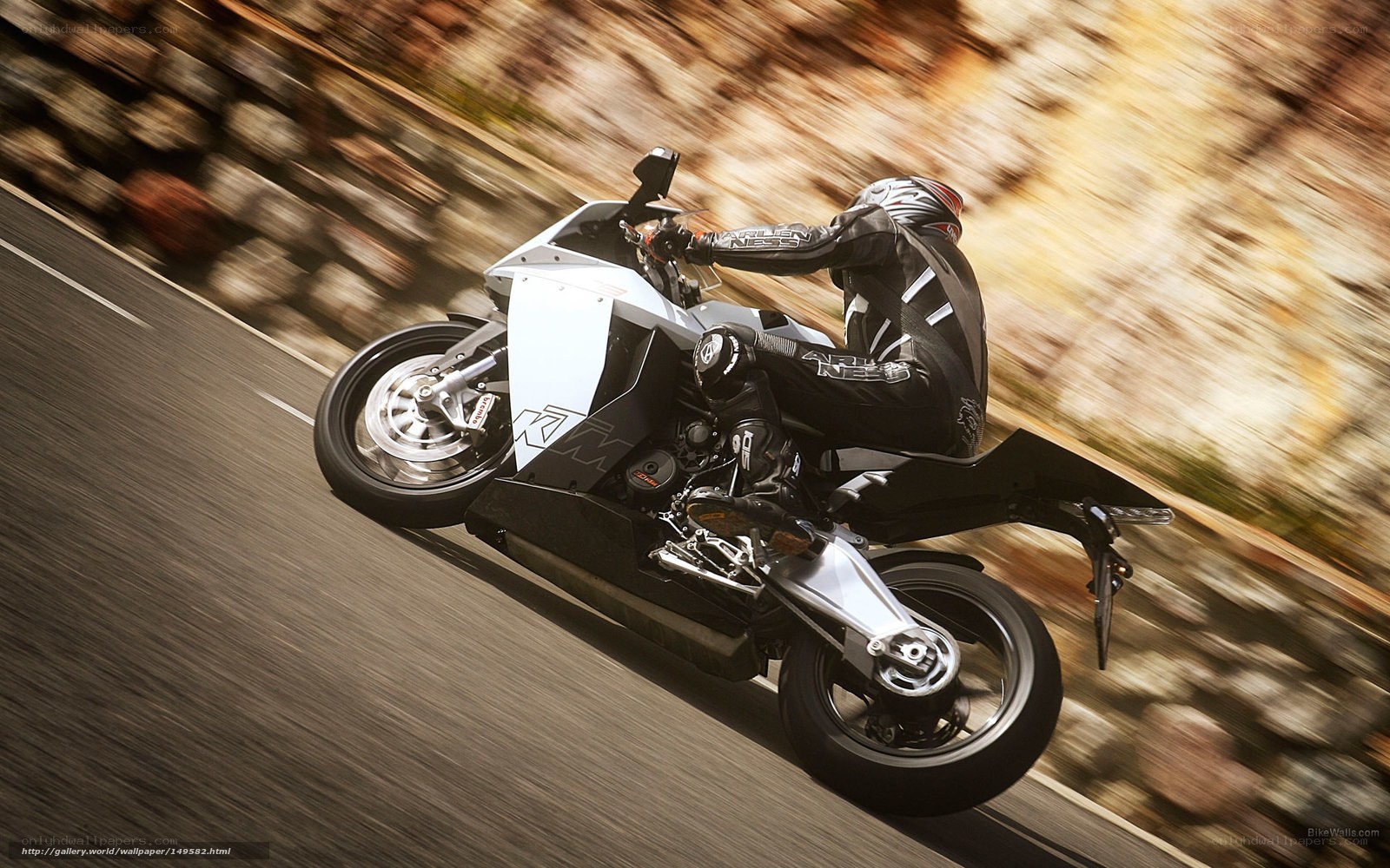motorcycle rider on a road